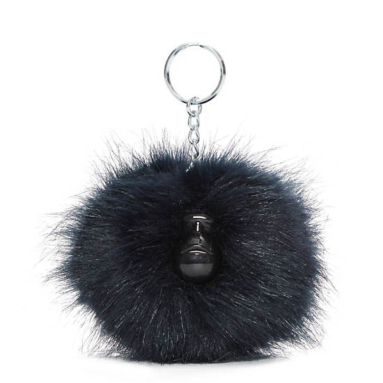 Kipling Pompom Monkey Keychain Tillbehör Marinblå | SE 1257GS